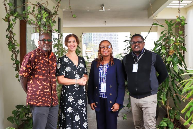 KAVI-ICR Team with Prof. Isabel Lucas, Pro Vice Chancellor LSTM