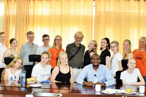 Visit by students and teachers from Porvoo, Finland