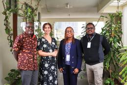 KAVI-ICR Team with Prof. Isabel Lucas, Pro Vice Chancellor LSTM